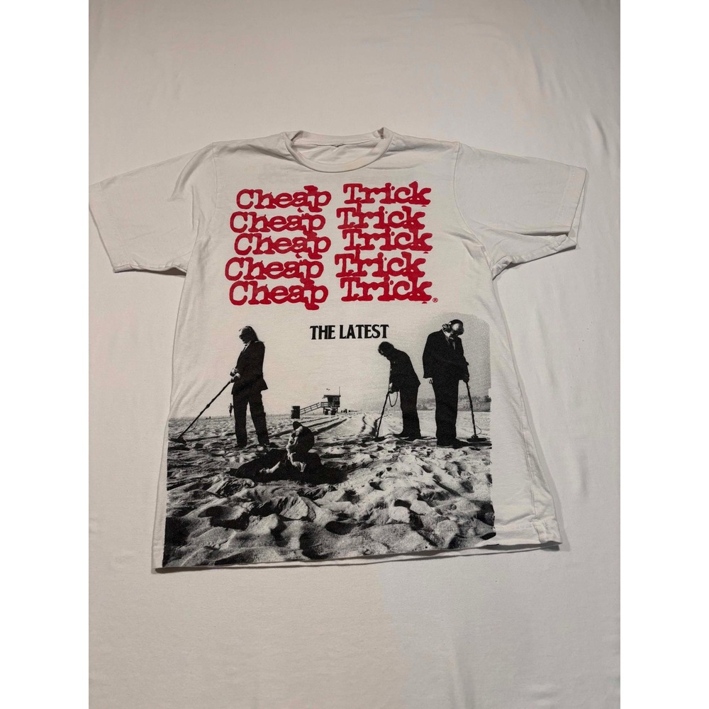 Cheap Trick The Latest Summer Tour 2009 Graphic T-Shirt White Mens Small S